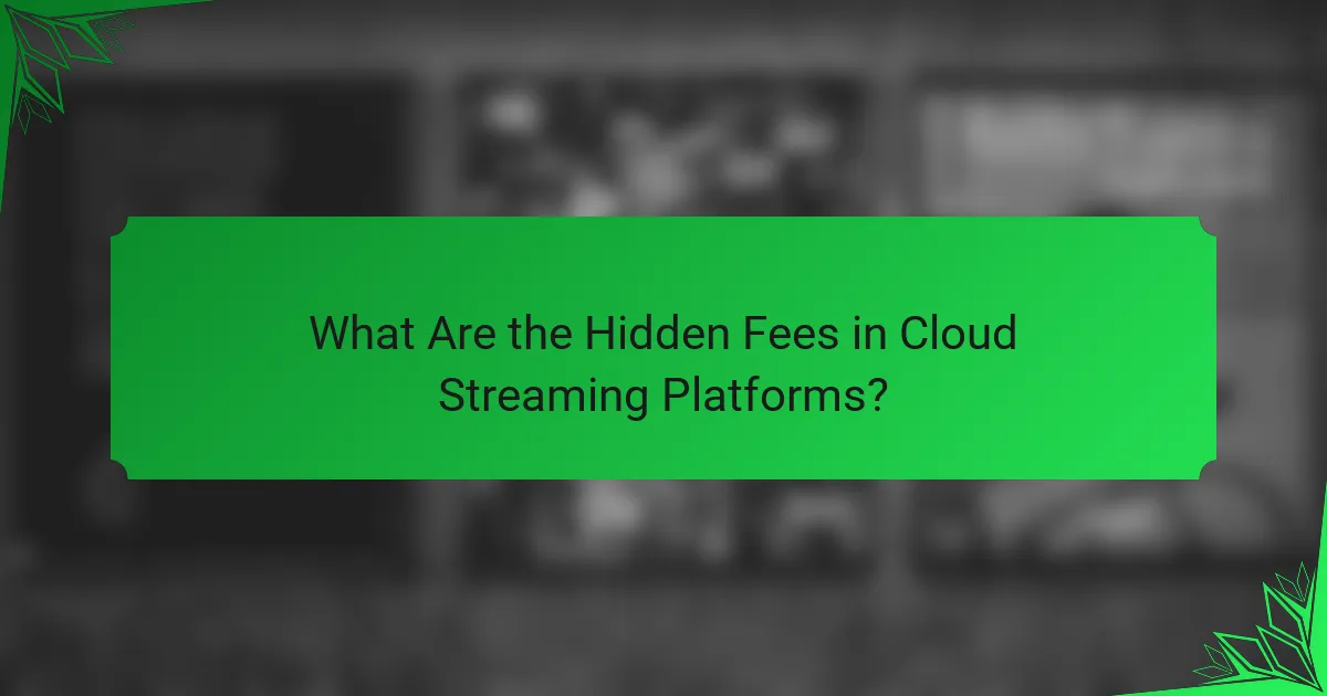 What Are the Hidden Fees in Cloud Streaming Platforms?